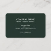 カスタム文字 – 独自のミニマリストを作成 名刺 (裏面)