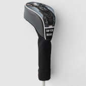 カスタム文字、金属製のフランス語の子犬 ゴルフヘッドカバー (アングル)