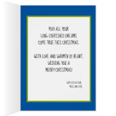 🎾🎄カスタム文字、青と緑のテニスボーブル (内側 (右))