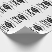 カスタム文字&1年の卒業 ラッピングペーパー (角)