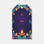 カスタム文字、Diwali Glow – 光と祝 ギフトタグ (裏面)