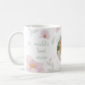 カスタム文字- Happy Mother's Day コーヒーマグカップ (左)