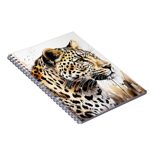 カスタム文字: Leopard Notebook Journal ノートブック (右側)