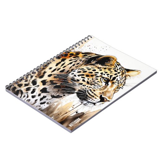 カスタム文字: Leopard Notebook Journal ノートブック (左側)