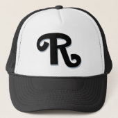 カスタム文字「R」 キャップ (正面)