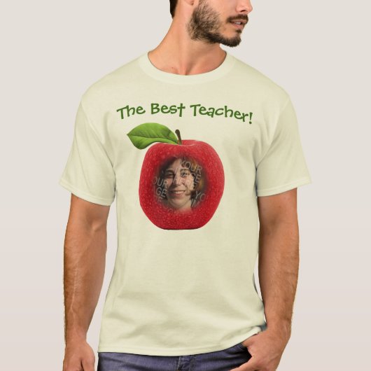 カスタム文字Apple顔Tシャツ Tシャツ (正面)