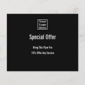 カスタム文字Black Your Logo Here チラシ (裏面)