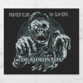 カスタム文字DEADMONTONラベル リキュールボトルラベル (シングルラベル)