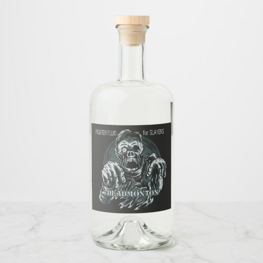 カスタム文字DEADMONTONラベル リキュールボトルラベル (正面)