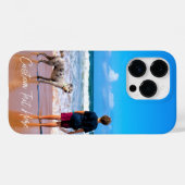 カスタム文字iPhoneケースあなたのペットの写真 Case-Mate iPhoneケース (裏面 (横))