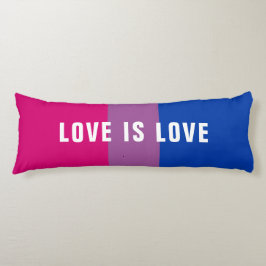 カスタム文字LGBTレインボーバイセクシャルプライド国旗 ボディピロー