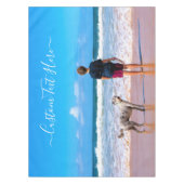 カスタム文字Tablelothあなたのペットの写真 テーブルクロス (正面)