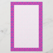 カスタム文房具、マゼンダ魔法模様 便箋 (正面)