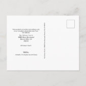 カスタム新しいホームファミリーの写真と新しい住所 案内ポストカード (裏面)