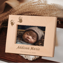 カスタム新しい親生まれたばかりのの手書き レーザー彫刻フレーム