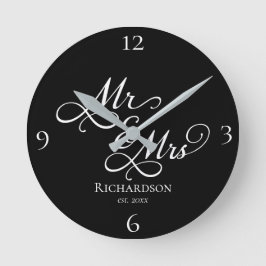 カスタム新型カップル時計 ラウンド壁時計