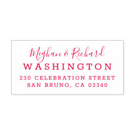 カスタム新婦結婚差出人住所 セルフインキングスタンプ