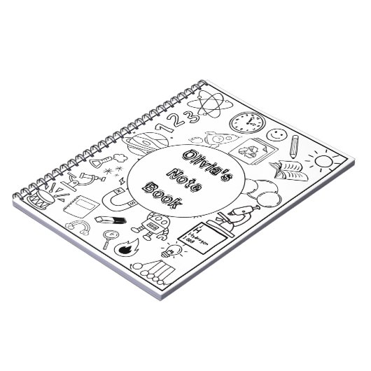 カスタム新学期 ノートブック (左側)