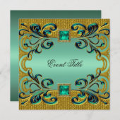 カスタム新年パーティー招待状 招待状 (正面/裏面)