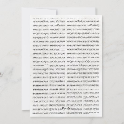 カスタム新聞卒業招待状発表 シーズンカード (裏面)