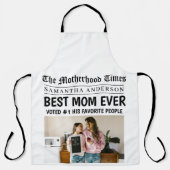 カスタム新聞最高のの見出し写真 エプロン (正面)