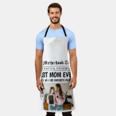 カスタム新聞最高のの見出し写真 エプロン (着用した状態)