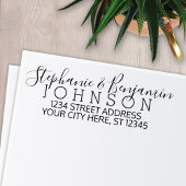 カスタム新郎と差出人住所 セルフインキングスタンプ