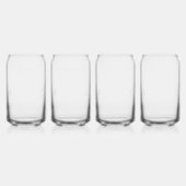 カスタム新郎新婦のイニシャルありがとう ガラス缶 (左)