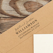 カスタム新郎氏の結婚差出人住所 セルフインキングスタンプ