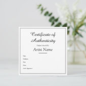 カスタム方銀信憑性証明書 サンキューカード (スタンド正面)