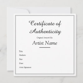 カスタム方銀信憑性証明書 サンキューカード