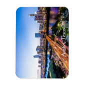 カスタム旅行パーソナライズされた土産オースティンスカイライン マグネット (縦)