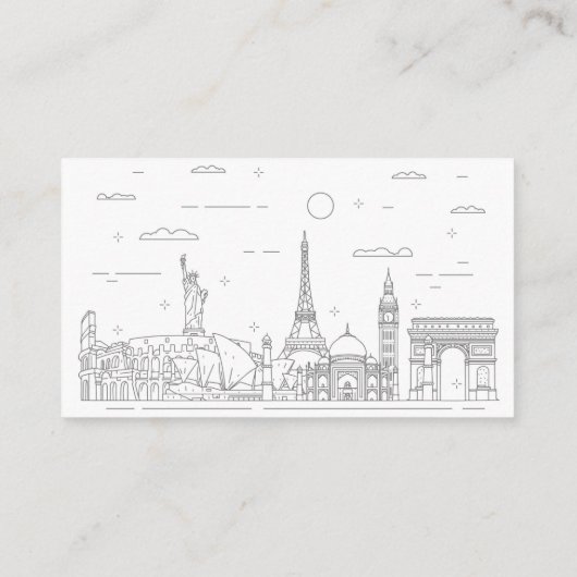 カスタム旅行代理店クルーズバケーションズビジネスカー 名刺 (裏面)