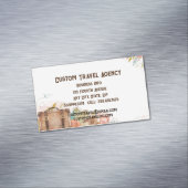 カスタム旅行代理店クルーズバケーションズビジネスCa マグネット名刺 (インサイチュ)