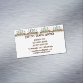 カスタム旅行代理店クルーズ休暇 マグネット名刺 (インサイチュ)