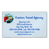 カスタム旅行代理店クルーズ休暇 マグネット名刺 (正面)
