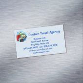 カスタム旅行代理店クルーズ休暇 マグネット名刺 (インサイチュ)