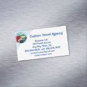 カスタム旅行代理店クルーズ休暇 マグネット名刺 (インサイチュ)