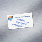 カスタム旅行代理店クルーズ休暇 マグネット名刺 (インサイチュ)