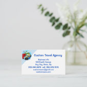 カスタム旅行代理店クルーズ休暇 名刺 (スタンド正面)