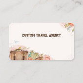 カスタム旅行代理店クルーズ休暇 名刺 (裏面)