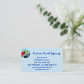 カスタム旅行代理店クルーズ休暇 名刺 (スタンド正面)