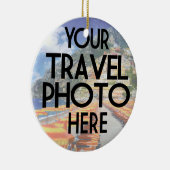 カスタム旅行写真2枚クリスマスセラミックホーン セラミックオーナメント (右)