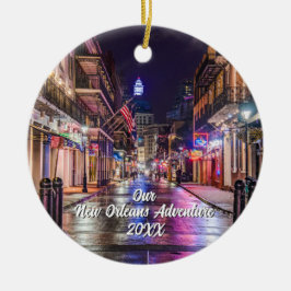 カスタム旅行写真 クリスマスツリー セラミックオーナメント