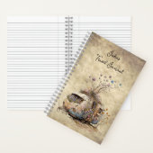 カスタム旅行日誌フラワーキャンパートレーラー ノートブック (内側)