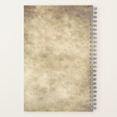 カスタム旅行日誌フラワーキャンパートレーラー ノートブック (裏面)