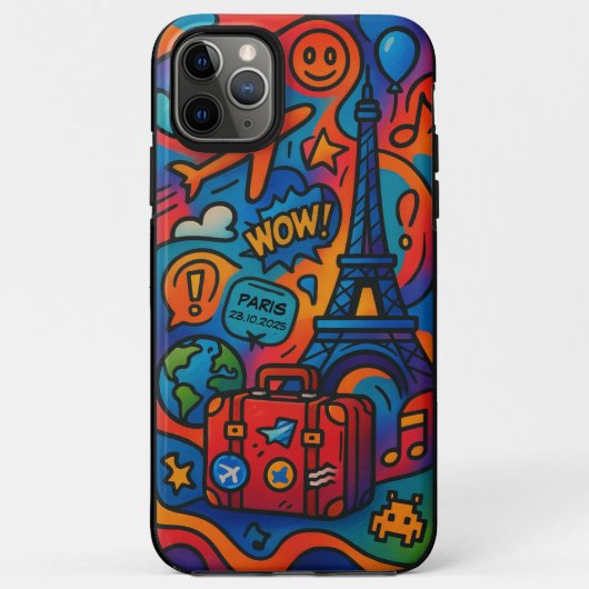 カスタム旅行目録iPhoneカバー Case-Mate iPhoneケース (裏面)