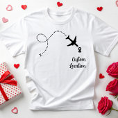 カスタム旅行飛行仲間ファミリー休暇旅行 Tシャツ