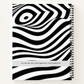 カスタム旋回ノートブパターン（の模様が）あるック – ジオメトリック ノートブック (裏面)