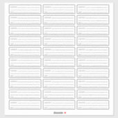 カスタム日付とコンテンツ団体や組織の冷凍庫ラベル シール (シート)